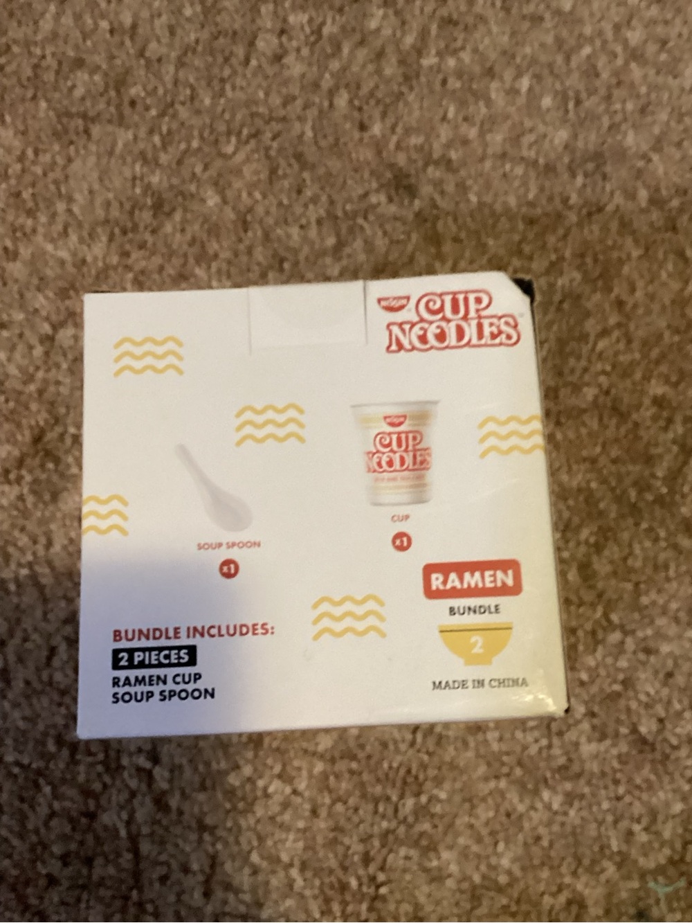 ISSI Red & White Cup Noodles Ramen Spoon Set - 2 Pieces - Picture 3 of 4